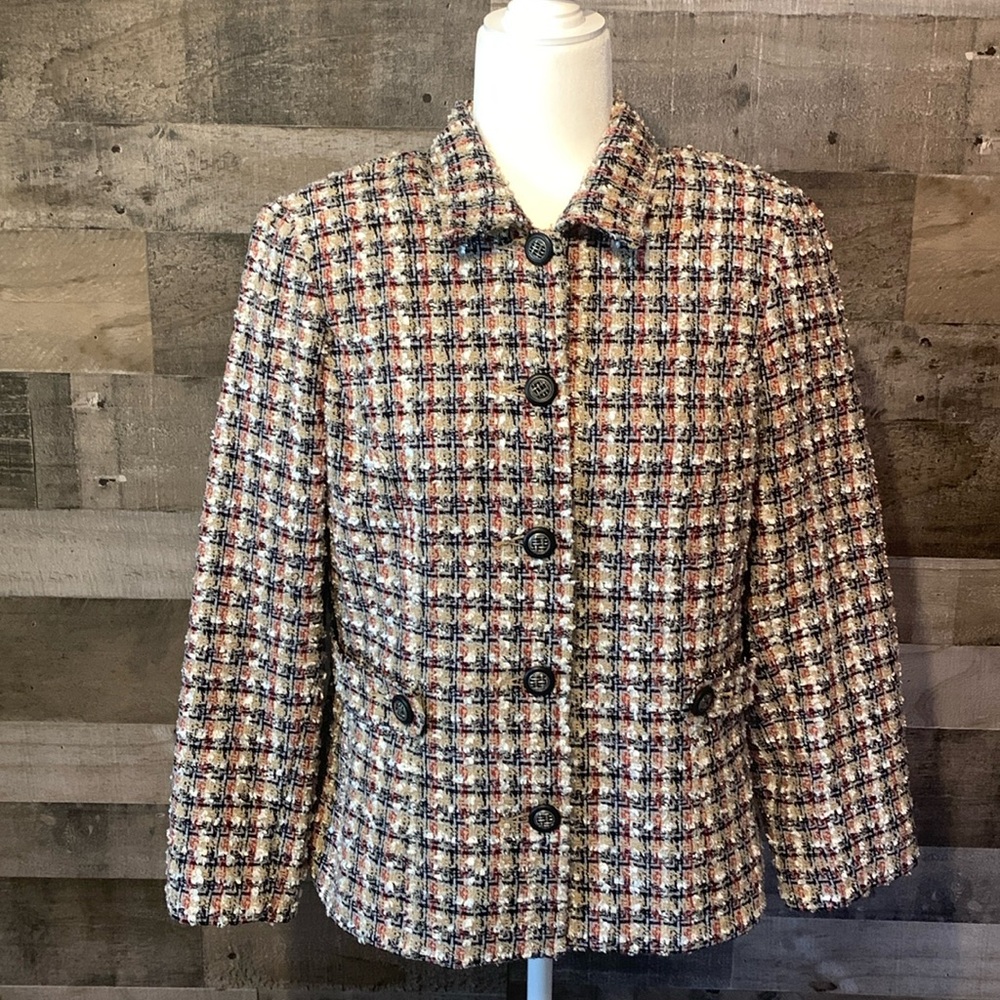 N Touch Tweed Jacket Size 10P